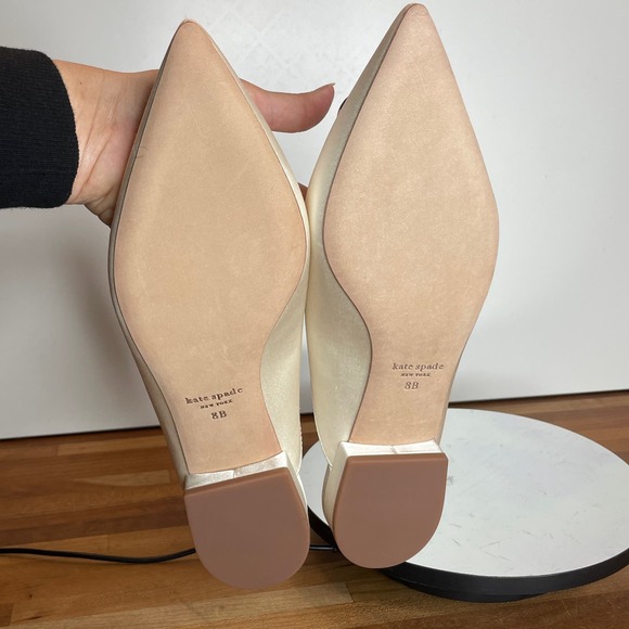 Kate Spade New York Women's Buckle up Slide Mule Flats - Ivory Bridal 8 - Picture 12 of 13